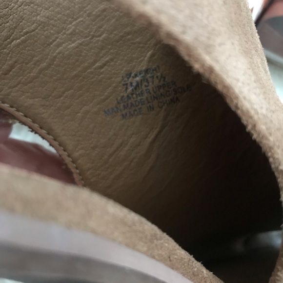 Lucky Brand Keight Suede Open Toe Bootie Sandal ✨ - Picture 5 of 7